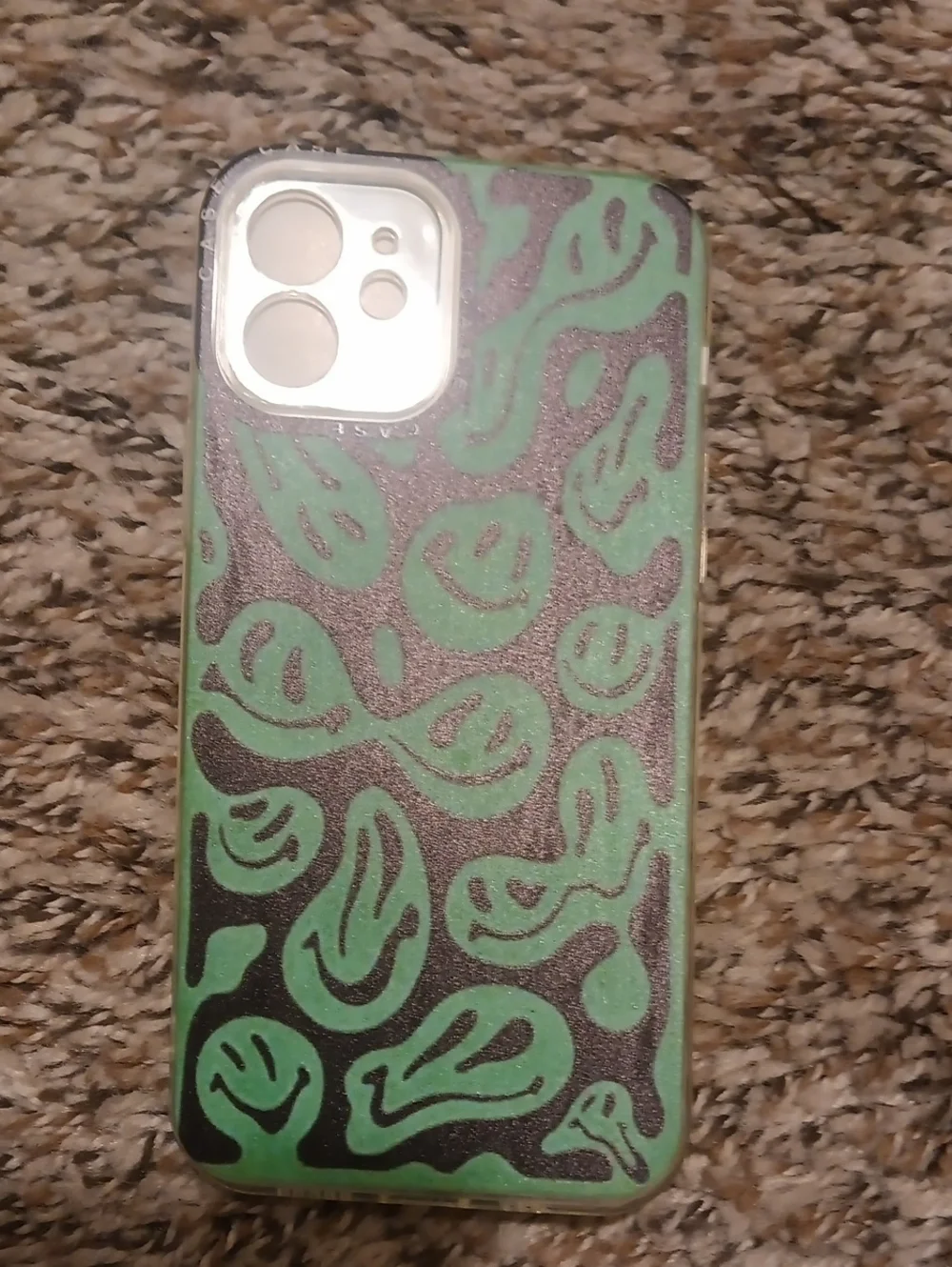 Green Patterned Phone Case - Unbranded Protective Cover